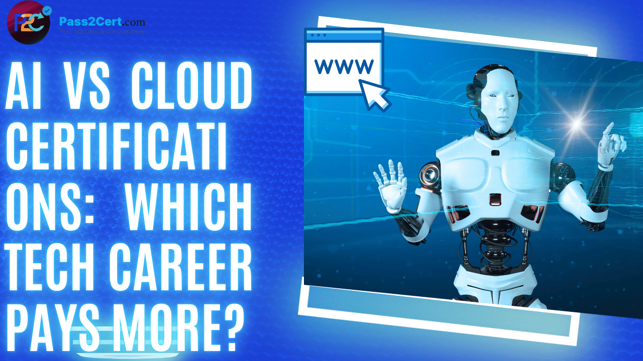 AI vs Cloud certifications comparison showing salaries, job growth, and career opportunities