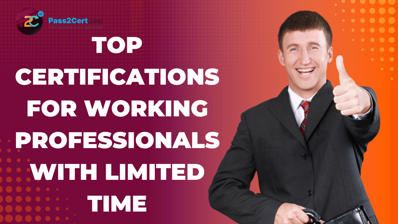 Working professional studying online for a flexible certification program